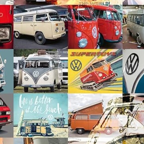 New sealed Ravensburger 3000pcs Puzzle-99 VW Campervan Moments | Adult Puzzles - Picture 6 of 12